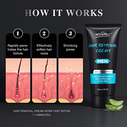 Men Hair Removal Cream Natural Painless Hair Remove Skin friendly Fast