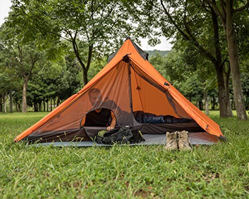 Trekkingstok, ultralichte tent voor 1 persoon, 3 seizoenen, lichte piramidetent voor bergbeklimmen, wandelen, kamperen - Image 8