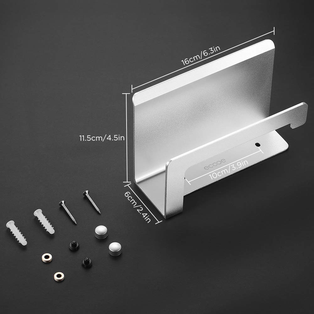 ecooe Toilettenpapierhalter mit großer Ablage Klopapierhalter aus matt