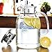 Glass Pitcher With Lid By Golden Spoon: Durable Glass Carafe With Airtight Cap - Microwave And Freezer Safe Borosilicate Glass For Hot And Cold Liquids - Comes With 2 Stirrers And A Strainer (60 oz)