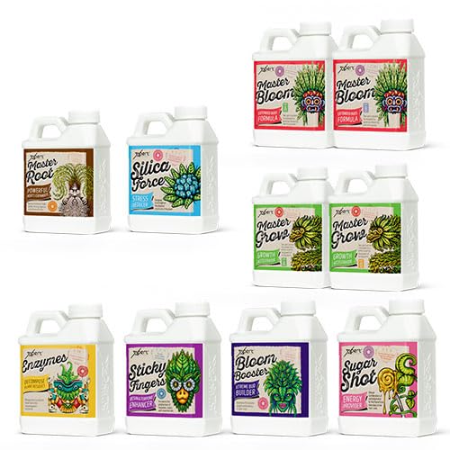 Full Range of Indoor/Outdoor Liquid Plant Fertilizers Xpert Nutrients | 250ml Packs for Rapid Growth and Explosive Flowering (MASTER PACK)