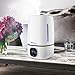 SimpleTaste 4L(1.06 Gallon) Ultrasonic Cool Mist Humidifier Aroma Essential Oil Diffuser with LCD Display, 3 Mist Level Control, Timer Setting, and 7 Colors LED Light Whisper-Quiet