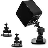 Solwim 2 Pack Wall Mount Bracket for HTC Vive/Valve Index/Vive PRO Base Station, Universal Metal Wall Mount 1/4 Screw Mini Bracket for VR Rift Sensor (Type B-Double Sided Adhesive and Wall Nails)