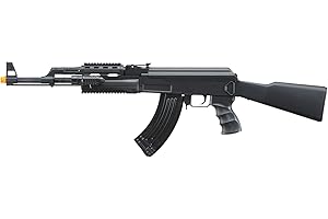 GOLDENBALL Airsoft Tactical AK47 Spring Airsoft Gun with Laser & Flashlight (390 FPS)