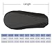 Hestya Upgraded Water Skin Shoes Aerobics Shoes Sole Barefoot Shoes Aqua Socks for Beach Swim Surf Yoga Exercise (L, 1 Pair, Black)