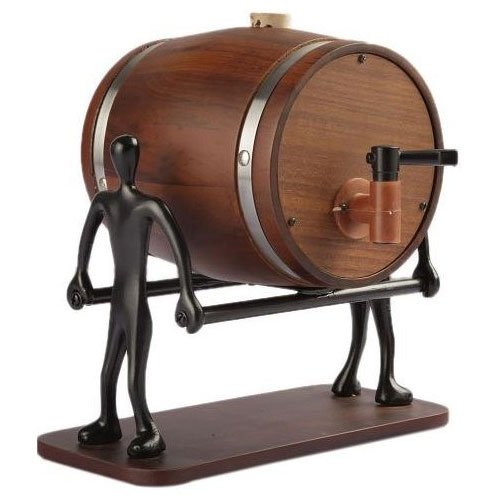 Buy I Steel Wooden Decanter With Stand Online at Low Prices in India