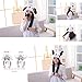 Debbieicy Lovely Costume Props Plush Bunny Hat Cute Animal with Movable Ears-Ideal Gift for Party and Celebrations (Panda)