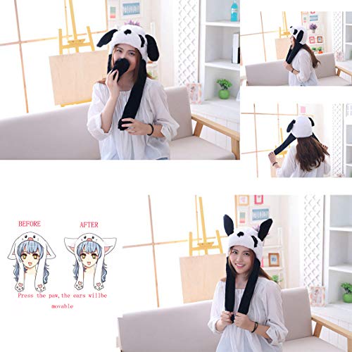 image for Debbieicy Lovely Costume Props Plush Bunny Hat Cute Animal with Movabl