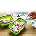GXABK Collapsible Silicone Food Storage Containers - Set of 4 Silicone Lunch box Containers for Kids or Kitchen, BPA Free, Microwave, Dishwasher and Freezer Safe (Small 12oz to Extra large 42oz)