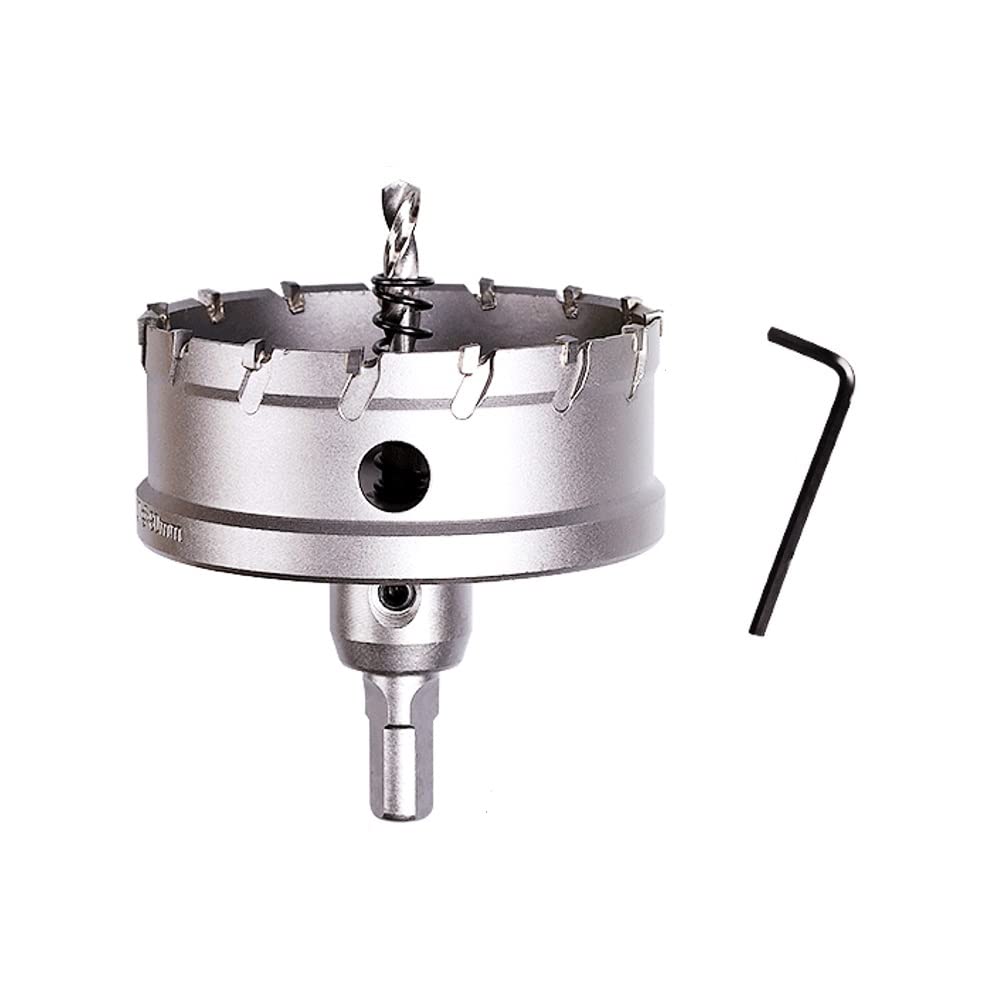SYDARSYN 80mm Carbide Hole Saw with Arbor, TCT Hole Cutter Drill Bit for Stainless Steel, Sheet, Metal, Wood