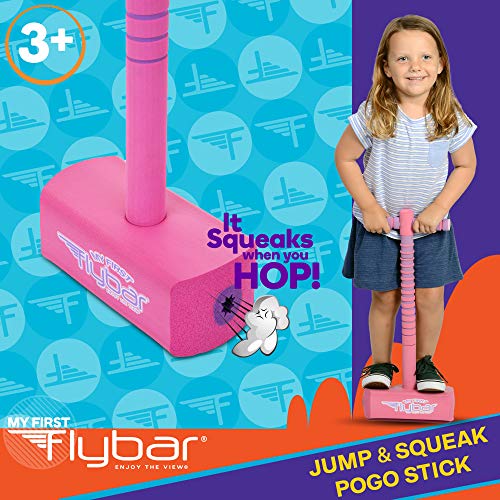 image for Flybar My First Jump and Squeak Mini Pogo Stick, for Ages 3 and up Tod