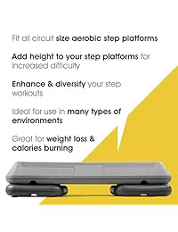 Yes4All Aerobic Step Risers (par)   Tamaño de circuito   Soporta hasta 400 libras