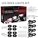 RGB LED Rock Lights Kit, Auto Power Plus 4 Pods Neon LED Light Bluetooth Controller, Timing, Flashing, Music Mode Waterproof Underglow RGB led Lights for Car Truck SUV ATV Boat Motorcycle