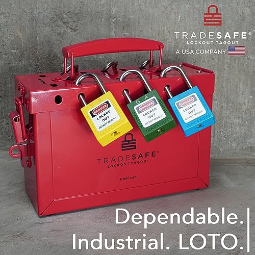 TRADESAFE Lockout Tagout Group Lock Box Premium Loto Group Box, 18