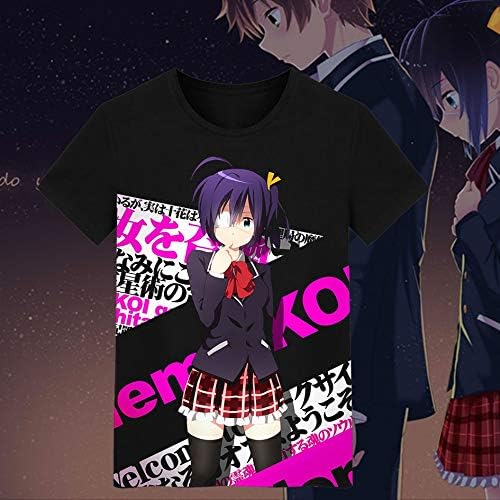 Amazon Km323 中二病でも恋がしたい 小鳥遊 六花 Tシャツ 夏 コスプレ 同人 グッズ 衣装 服 メンズ アニメ コスチューム 衣装 コスプレ 仮装 通販