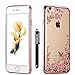 iPhone 6S Case, iPhone 6 Case, Cellaria Butterfly Floral Series - [Electroplate Bumper] Slim Luxury Lightweight Clear TPU Case Cover For Apple iPhone 6S/ iPhone 6 (4.7 inch), Rose Gold