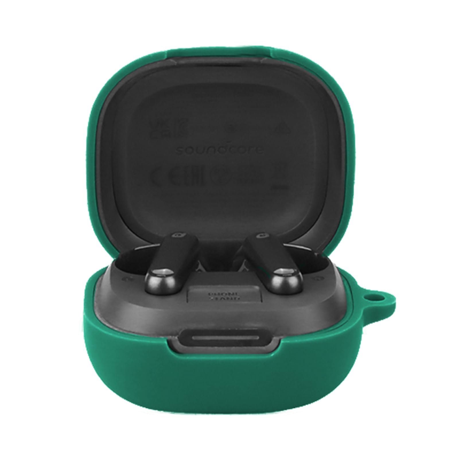 Case for Anker Soundcore P40i with Carabiner,Anti-Scratch Premium Soft Silicone Full Protective Case,Shockproof Ultra Slim Headphone Protective Case for Anker Soundcore P40i,Green