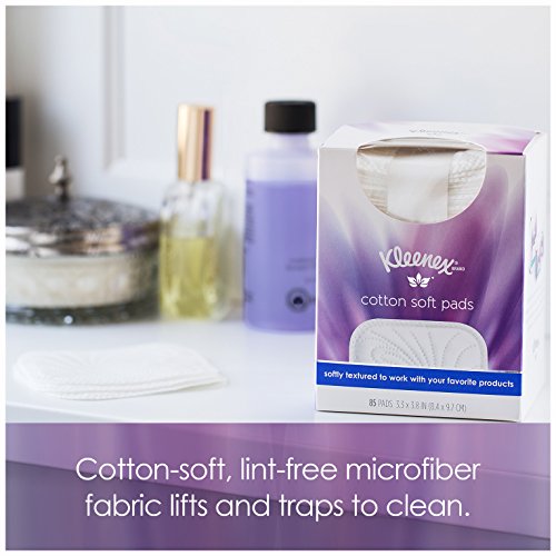 Cotton Balls & Swabs Kleenex Cotton Soft Pads, 4 Packs, 85 Cotton