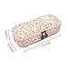 Twinkle Club Cute Floral Pencil Pen Case Bag Pouch Holder for Middle High School College Office Girl Storage Pink