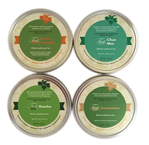 Heavenly Tea Leaves Tea Sampler, Green Tea, 4 Count