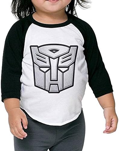 Toddler 3/4 Sleeve Transformers Universe Logo Raglan Shirts Crazy Baseball Shirts