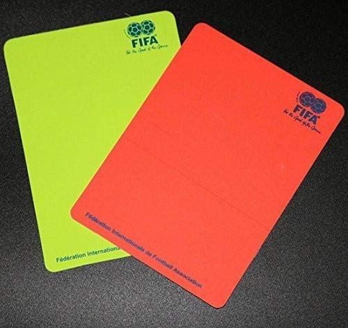 image for 1 Stop Socer NOVELTY Direct Soccer Referee Red Card Football Yellow Ca