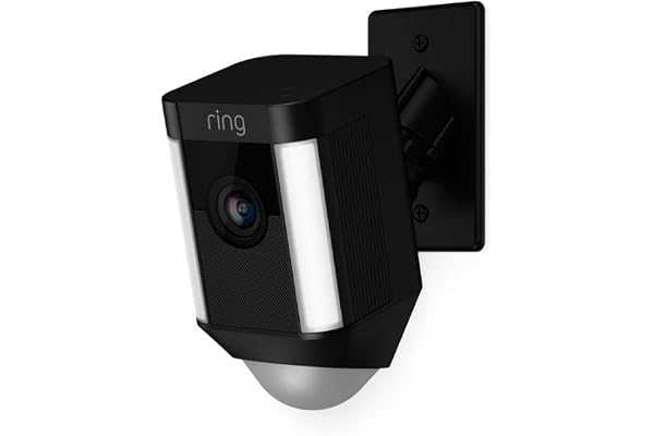 Ring Spotlight Cam Mount X Black - lifetime video recording, 3-year device warranty, dedicated tech support - Distributor Bundle