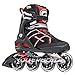 Rollerblade Macroblade 84 Alu 2016 All Around Workout Skate, Black/Red, US Size 13