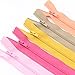 YaHoGa 100pcs 7 Inch (18cm) Nylon Coil Zippers for Sewing Crafts Tailor Nylon Zippers Bulk 20 Colors (7