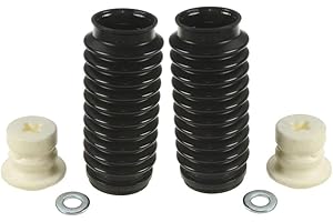 NEWPARTS Pair Set of 2 Rear Suspension Strut Bumpers and Bellows Kit for Acura Chevrolet Dodge Honda Mazda Mini Nissan Subaru Toyota