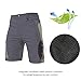 TOMSHOO Men's Baggy Cycling Shorts Breathable Loose-Fit Mountain Bike Shorts Outdoor Sports MTB Cycling Running Half Pants
