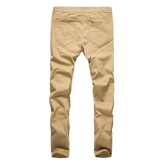 Estilo Urbano Costuras De Los Hombres Pantalones Vaqueros