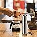 JOYSTAR Aerop Manual Bean Ceramic Conical, 3 Cup Coffee, Burr Drip French Press Aeropress Espresso Grinder Ha, 4.8'' x 4.8‘’ x 7‘’, Silver
