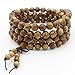 JIIUZUO mala Beads Bracelet 108 8mm Prayer Meditation Sandalwood Elastic