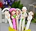 8PCS (6 Doctor Nurse Ball Pens With 1 Horse Pen and 1 Pencil) Cute Kawaii Novelty Cartoon Ballpoint Pens 0.5mm Fine Point Prizes For Kids School Family Teens Office
