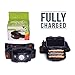 LED Headlamp Flashlight - Great for Camping, Hiking, Dog Walking, & Kids. One of The Lightest (2.6 oz) White Cree Headlight, Water & Shock Resistant + Red Strobe, 3 AAA Batteries Included