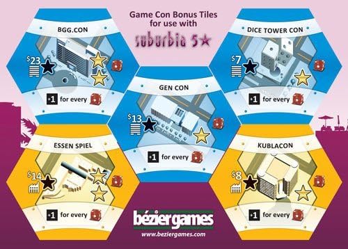 Suburbia 5 Star : Con Promotional Tiles Expansion