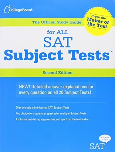 Official Study Guide For All SAT Subject Tests (College Board Official Study Guide for All SAT Subject Tests) by College Board (9-Jul-2012) Paperback