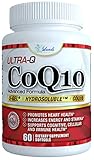 CoQ10 Ubiquinol (High Absorption) the FIRST HYDROSOLUBLE (Water Soluble) Coenzyme Q10 Best Cardiovascular & Heart Health Antioxidant Support Supplement Plus Increased Energy 100mg