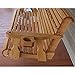 Amish Heavy Duty 800 Lb Roll Back 5ft. Treated Porch Swing With Cupholders - Cedar Stain