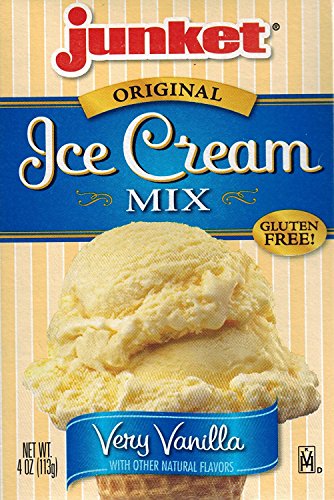 Junket Ice Cream Mix Bundle 2 Vanilla, 2 Chocolate, 2 Strawberry (6 Total) with Cheerful Bites Ice Cream Sticks (24 Sticks) - Thumbnail 2