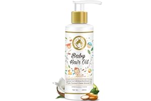 Mom & World Baby Hair Oil With Organic And Coldpressed Natural Oil For Kids, 200ml