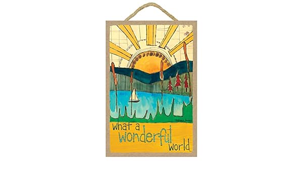 INC 7 x 10.5 Wood Plaque Featuring The Artwork of Painted ...