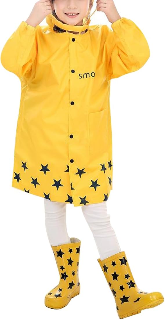 Amazon Kindoyo ラブリーキッズファッションスターレインコートクールレインウェア男の子と女の子 レインウェア 通販