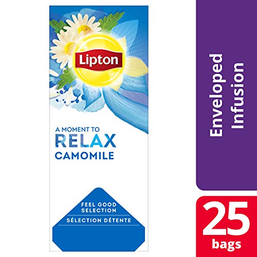 Lipton Kamille Kräutertee (sanft, wohltuend), 1er Pack (1 x 25 Teebeutel) – Bild 3