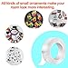 BIGOU Nano Tape Double Sided Heavy Duty Adhesive Transparent Strong Picture Sticky Tack Clear Multipurpose for Wall Posters, Household, Kitchen Holder, Festival Decor, Christmas Decoration(9.8FT)