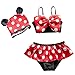 Jastore 3pcs Baby Girls Swimwear Cute Polka Dots Bikini Set Swimsuit