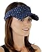 Greatlookz Glitter Sequin Visor for Ladies, Navy