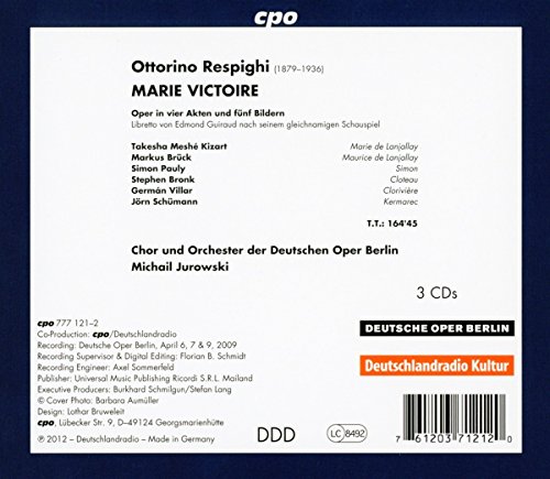Respighi: Marie Victoire
