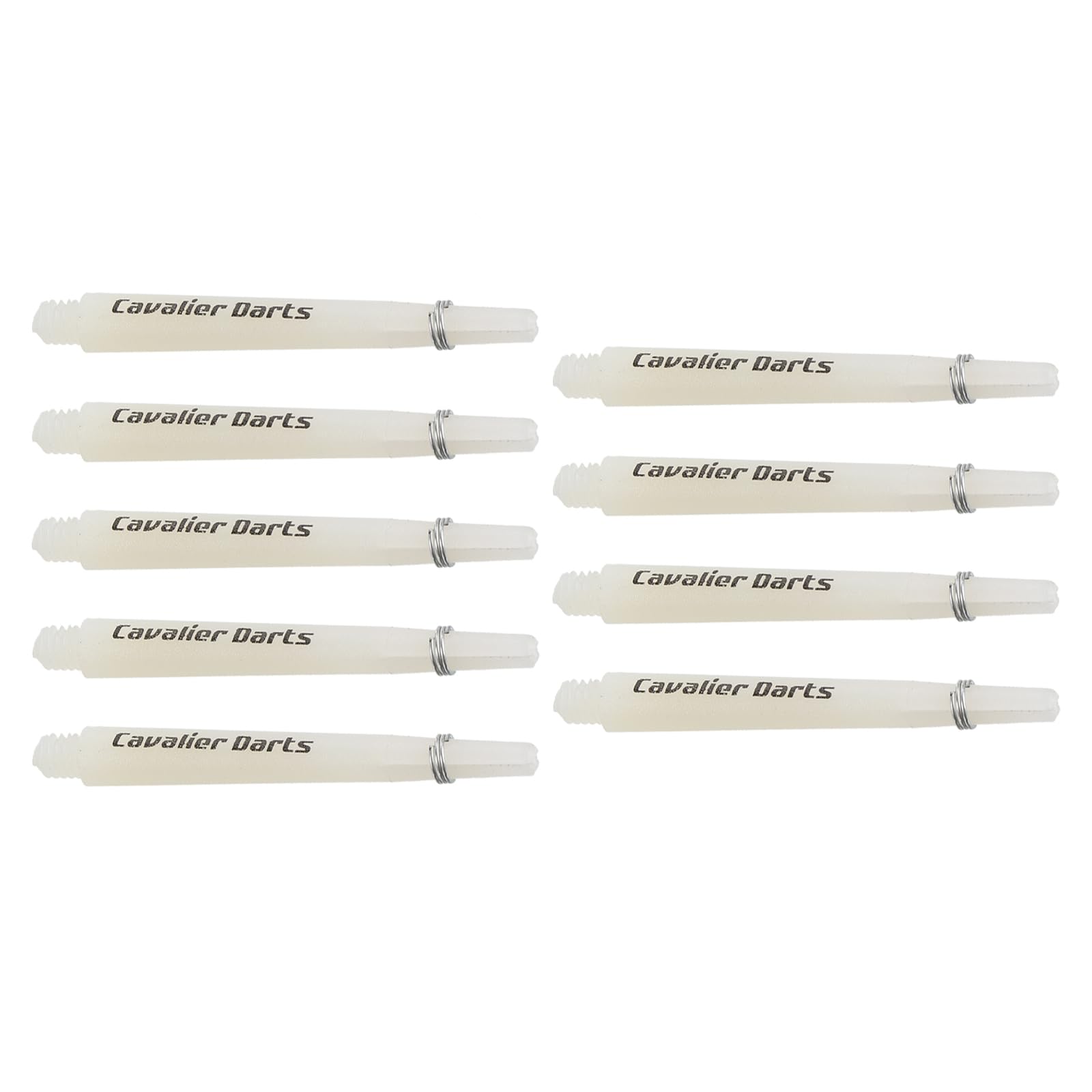 M METERXITY 9 Pack Darts Shafts - Plastic Darts Stems Medium 2BA Thread, Apply to Darts Games/Darts Sports/Entertainmence/Party (45mm, White)